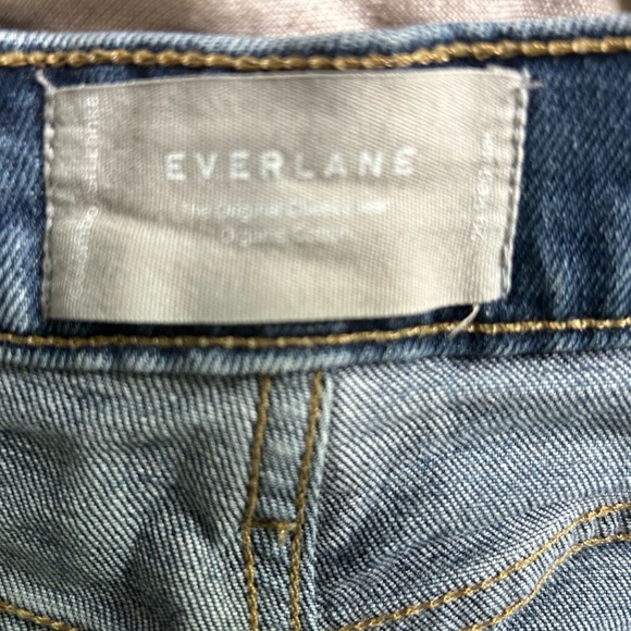 EVERLANE THE ORIGINAL CHEEKY JEAN 100% ORGANIC COTTON SIZE 29, 26.5” LENGTH - Picture 5 of 6